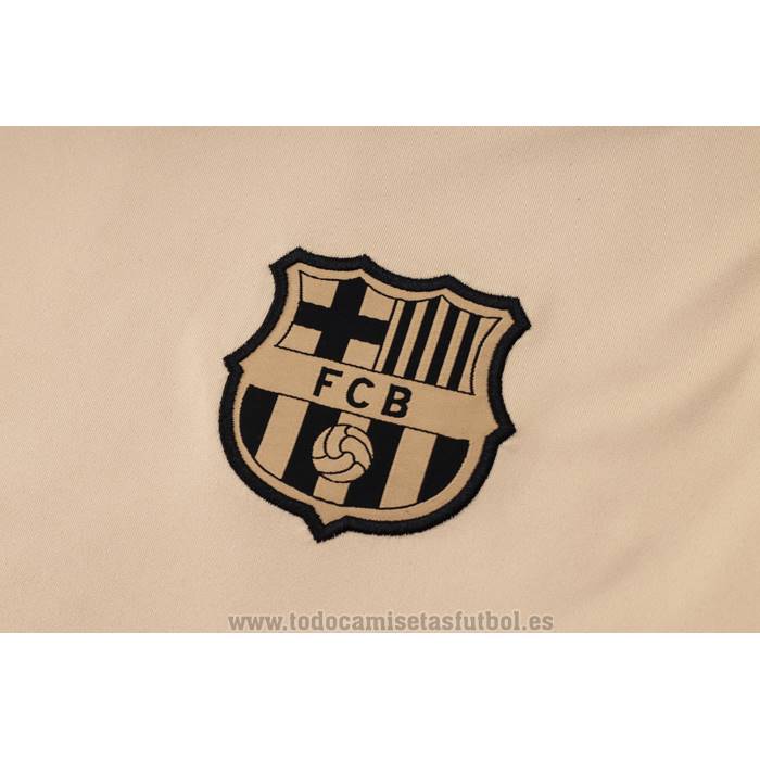 Chandal del Barcelona Manga Corta 2024-2025 Amarillo - Pantalon Corto